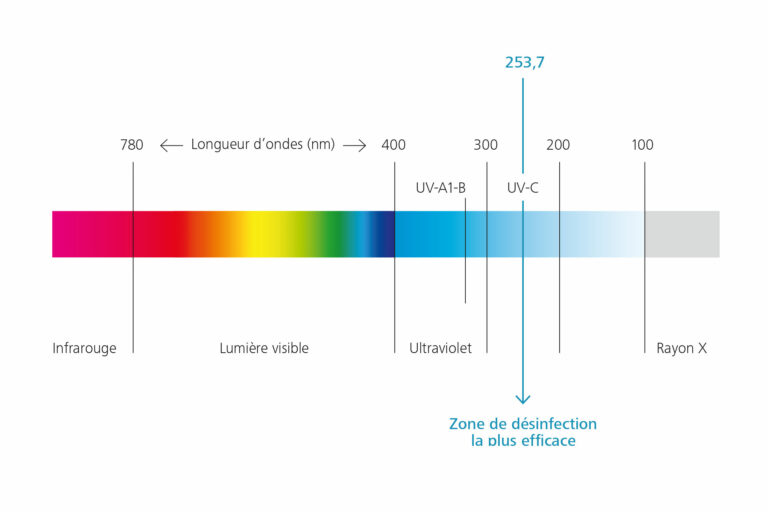 Désinfection de l'eau par traitement UV-graph